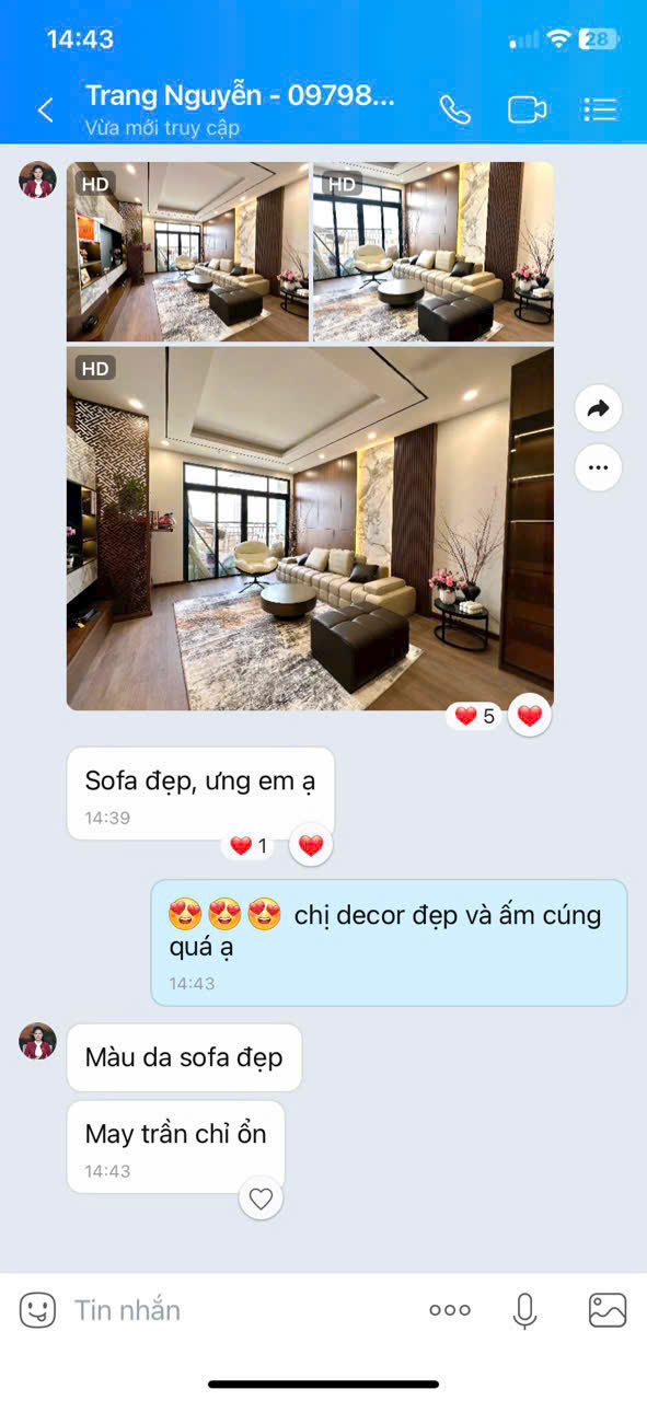 Phản hồi khách hàng qua Zalo