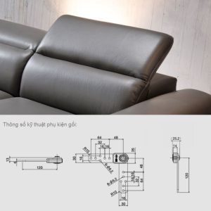 Sofa góc chữ L bọc da Ý HNS28 8 10 Mau sofa hien dai HNS28