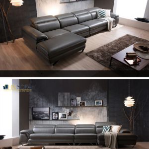 Sofa góc chữ L bọc da Ý HNS28 10 14 Mau sofa hien dai HNS28