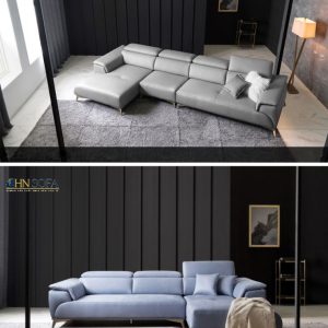 Sofa bộ hiện đại bọc da Hàn Quốc HNS26 6 15 Mau sofa hien dai HNS26