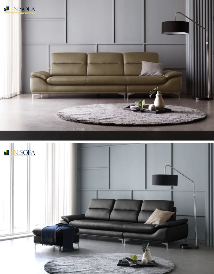 sofa văng hiện đại da Nhật Bản