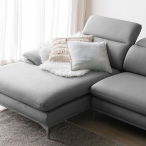 Mẫu sofa góc giả da Indonesia xám nhạt thanh lịch HNS13 2 2 Mau sofa hien dai HNS13