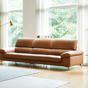 Mẫu sofa văng da bò Carola Ý HNS55 2 2 Mau sofa hien dai HNS55