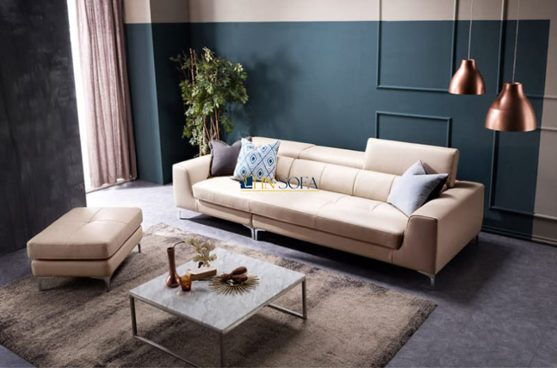Sofa văng giả da Nhật Bản HNS85 phù hợp với mọi không gian phòng khách