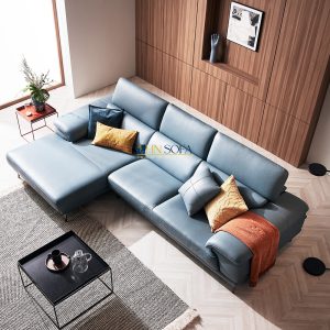 Mẫu sofa góc chữ L bọc da Hàn Quốc HNS32 4 3 Mau sofa hien dai HNS32