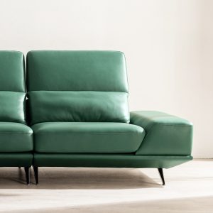 Sofa văng da Microfiber màu xanh lá HNS52 3 3 Mau sofa hien dai HNS52