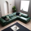 Mẫu sofa góc L giả da Malaysia HNS51 13 4 Mau sofa hien dai HNS51