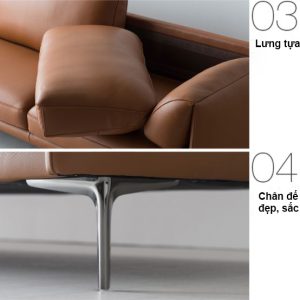 Mẫu sofa Microfiber hiện đại HNS08 4 5 Mau Sofa Hien Dai HNS08