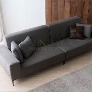 Mẫu sofa văng 2 chỗ HNSN04 bọc nỉ màu nâu cá tính 6 5 Mau ghe sofa HNSN04