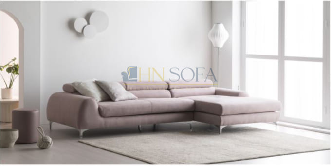 Mẫu sofa góc nỉ Hàn Quốc mã HNSN07