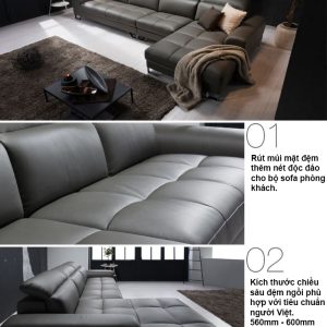 Mẫu sofa góc bọc da Malaysia HNS25 3 5 Mau sofa hien dai HNS25