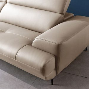 Mẫu sofa văng da Malaysia trắng kem HNS31 4 5 Mau sofa hien dai HNS31