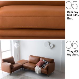 Mẫu sofa Microfiber hiện đại HNS08 17 6 Mau Sofa Hien Dai HNS08 1