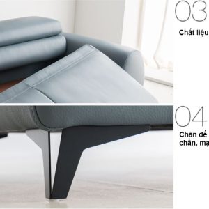 Sofa văng 2 chỗ da Hàn cao cấp HNS09 8 6 Mau sofa hien dai HNS09