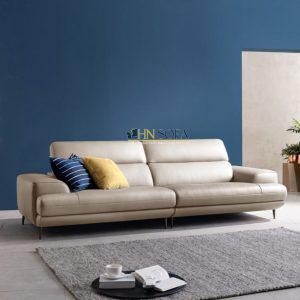 Mẫu sofa văng da Malaysia trắng kem HNS31 5 6 Mau sofa hien dai HNS31
