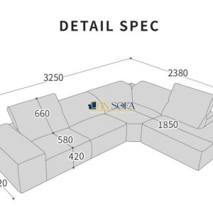 Mẫu sofa góc L giả da Malaysia HNS51 4 6 Mau sofa hien dai HNS51