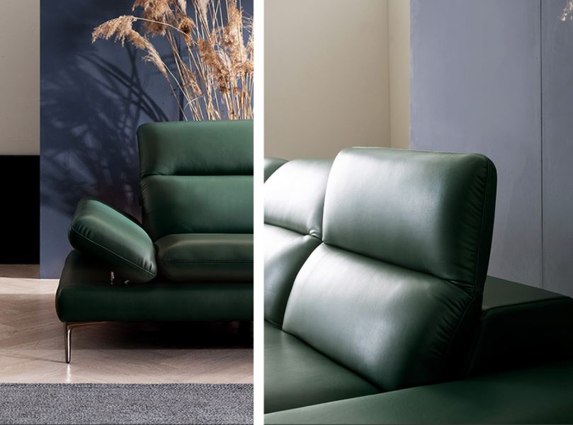 Mẫu sofa HNS53 này được thiết kế thông minh hơn với tựa đầu hai chiều