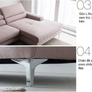 Mẫu sofa góc nỉ hàn HNSN07 giá rẻ bền đẹp 8 7 Mau ghe sofa HNSN07