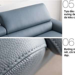 Sofa văng 2 chỗ da Hàn cao cấp HNS09 9 7 Mau sofa hien dai HNS09