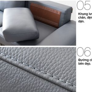 Sofa da hiện đại HNS12 khẳng định cá tính gia chủ 6 7 Mau sofa hien dai HNS12
