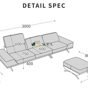 Sofa văng da Microfiber màu xanh lá HNS52 5 7 Mau sofa hien dai HNS52 1