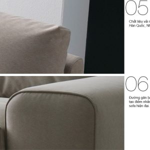 Mẫu sofa nỉ 2 chỗ HNSN05 cho phòng khách hiện đại 9 8 Mau ghe sofa HNSN05