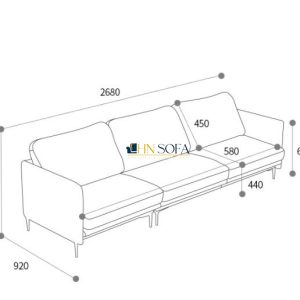 Sofa băng 3 chỗ bọc nỉ Hàn Quốc cao cấp HNSN13 4 9 Mau ghe sofa HNSN13