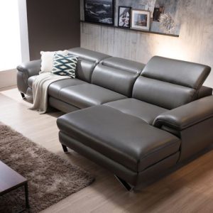 Mẫu sofa góc L màu nâu sang trọng HNS07 7 Mau Sofa Hien Dai HNS07 5