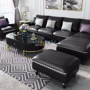 Sofa bộ bọc da Hàn HNS64 - Mảnh ghép hoàn hảo cho phòng khách 2 anh sofa 3