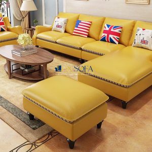 Sofa bộ bọc da Hàn HNS64 - Mảnh ghép hoàn hảo cho phòng khách 3 anh sofa 4