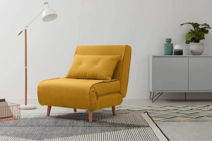 Mẫu ghế sofa đơn nỉ hiện đại