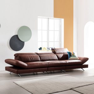 Mẫu sofa da bò ý nhập khẩu 1