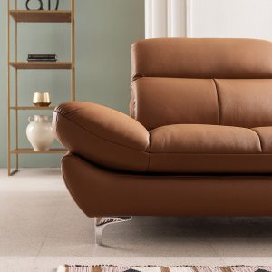 Sofa góc L sang trọng HNS115 màu nâu bò thượng lưu, đẳng cấp! 2 sofa goc l hns115 2
