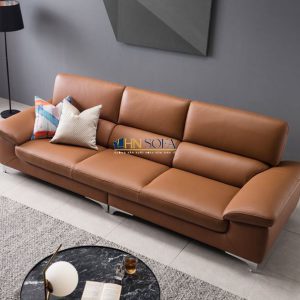 Sofa đẳng cấp văng da bò Ý hiện đại HNS104 2 sofa vang hns104 2
