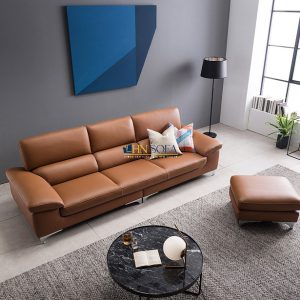 Sofa đẳng cấp văng da bò Ý hiện đại HNS104 1 sofa vang hns104 4