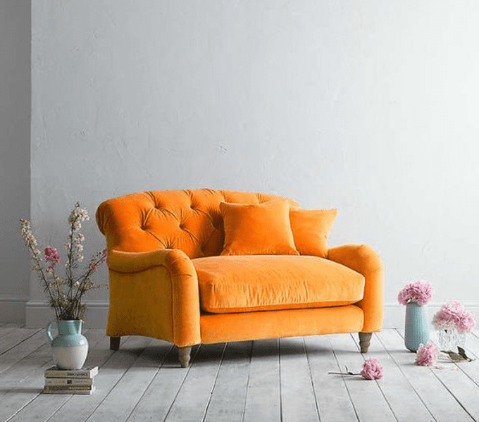 Ghế Sofa Đơn Cam Otis |Mẫu sofa hiện đại cho chung cư, căn hộ nhỏ hcm