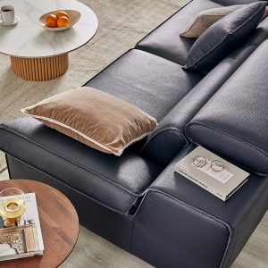 Sofa văng HNS161 bọc da Microfiber của Ý 2 HNS161 3