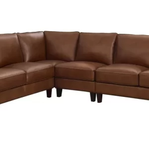 Ghế sofa bọc da góc chữ L cực sang cho văn phòng hiện đại VP26 2 sofa goc l van phong vp26 2