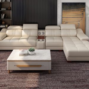 Sofa góc L HNS181. Hiện đại và bề thế 3 sofa goc l hns181 5