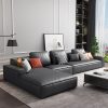 Sofa góc L HNS182 bọc da Ý nhập khẩu 5 sofa goc l hns182 3
