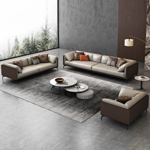 Sofa văng HNS171 bọc da Ý nhập khẩu 2 sofa vang hns171 3
