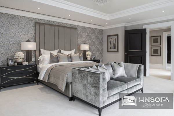 Bố trí sofa trong phòng ngủ theo phong cách quy củ