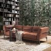 Sofa văng bọc da bò Ý nhập khẩu HNS233 4 sofa da bo hns233