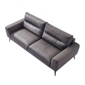 Sofa văng bọc da bò nhập khẩu Ý HNS237 2 sofa da bo hns237 3