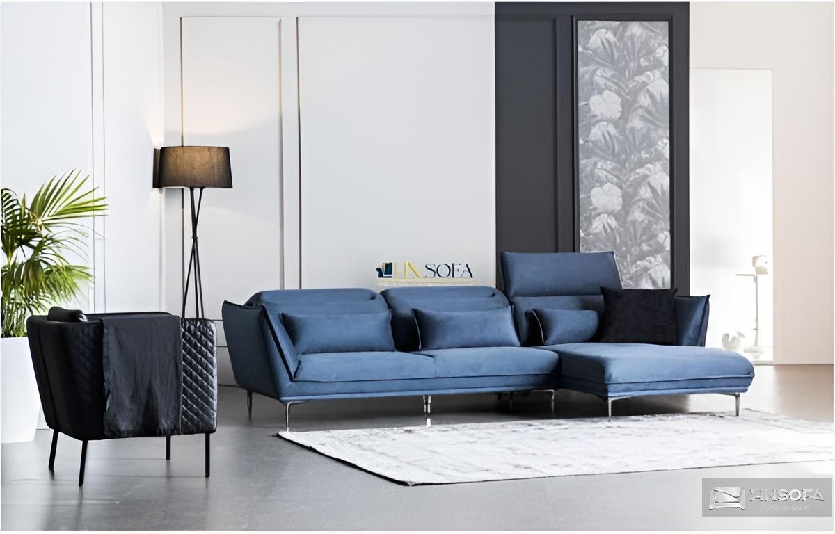 Sofa vải góc L HNSN16 bọc nỉ Hàn Quốc chính hãng