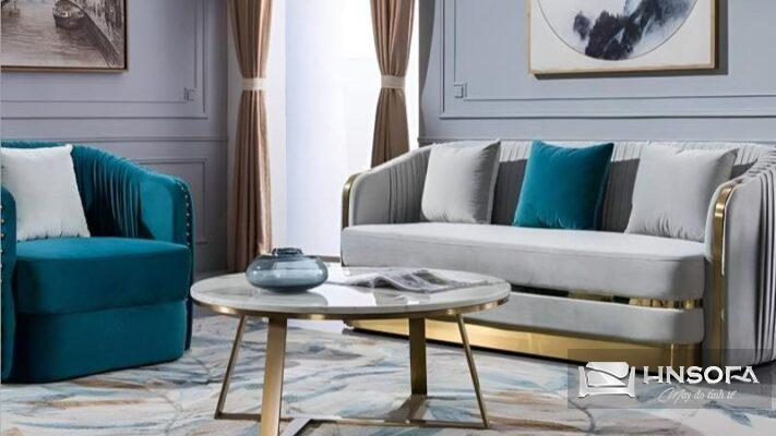 Top 5 mẫu ghế sofa chân inoox mạ vàng phù hợp với mọi phong cách