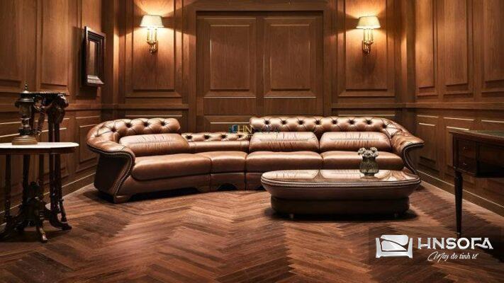 Mẫu ghế sofa tay cong