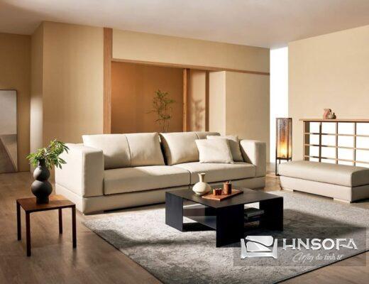 Mẫu sofa văng hiện đại và đơn giản da Hàn Quốc