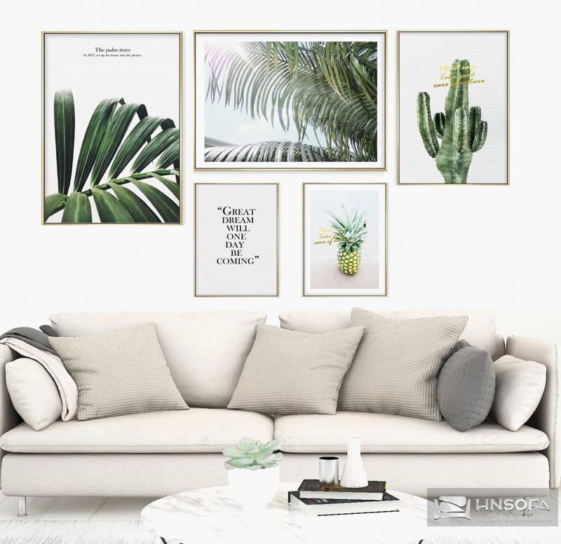 Trang trí phòng khách với ảnh treo tường