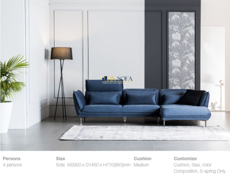 HNSN16 với chất liệu bọc nỉ mang tới độ bền cao